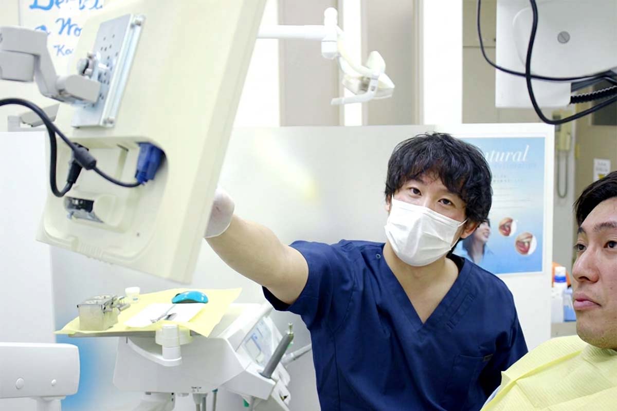 新琴似（札幌市北区）の歯医者、ふれあいの杜歯科・こども歯科の院内のカウンセリング風景